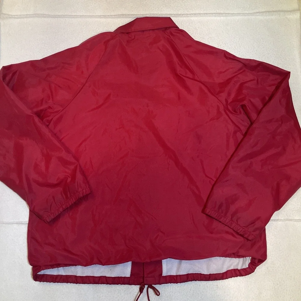 Vintage BSA Boy Scouts Of‎ America Mens Sz L  Red Coaches Windbreaker Jacket USA